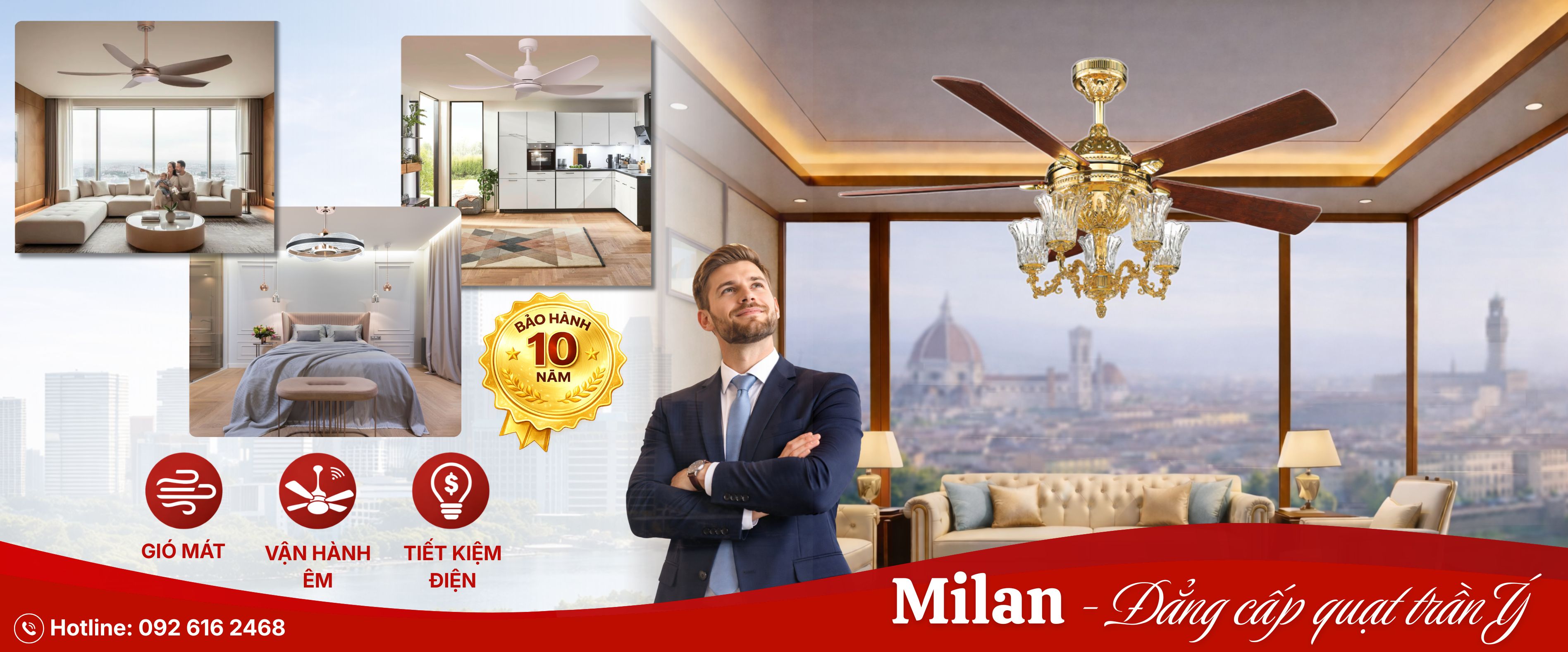 Đẳng cấp quạt trần Ý