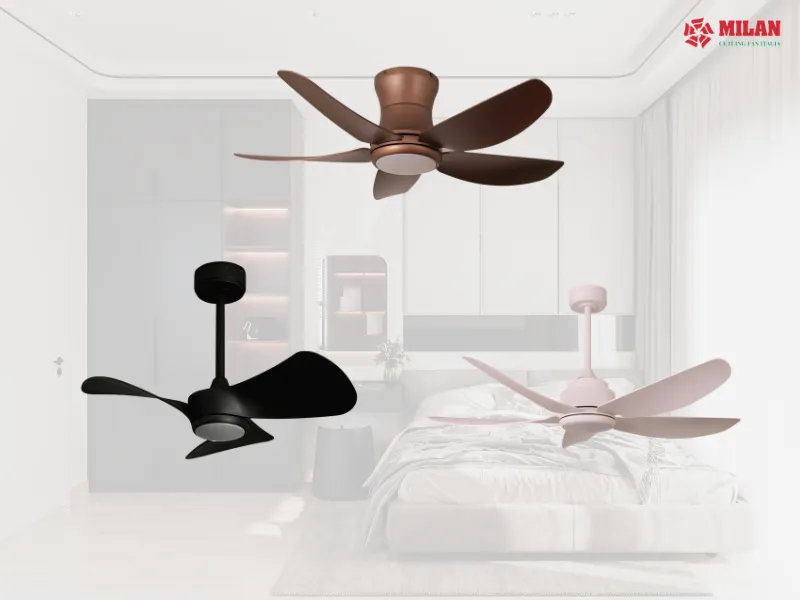 Quạt trần cánh nhựa là lựa chọn của nhiều gia đình hiện nay.