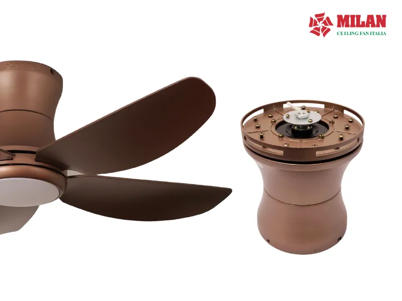 Cánh và thân quạt cao cấp của quạt trần chính hãng Milan