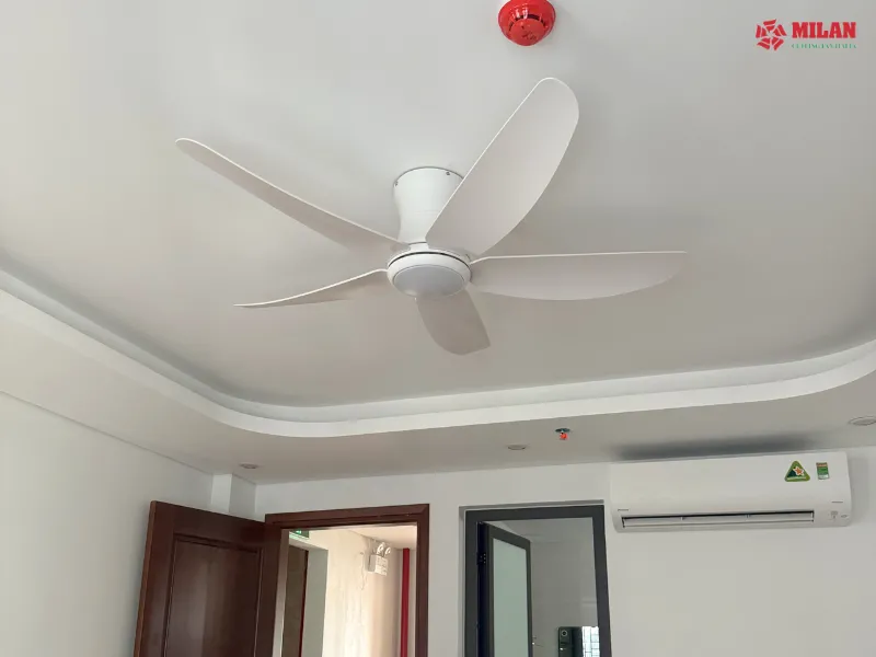 Quạt trần cho chung cư mini phù hợp với không gian.
