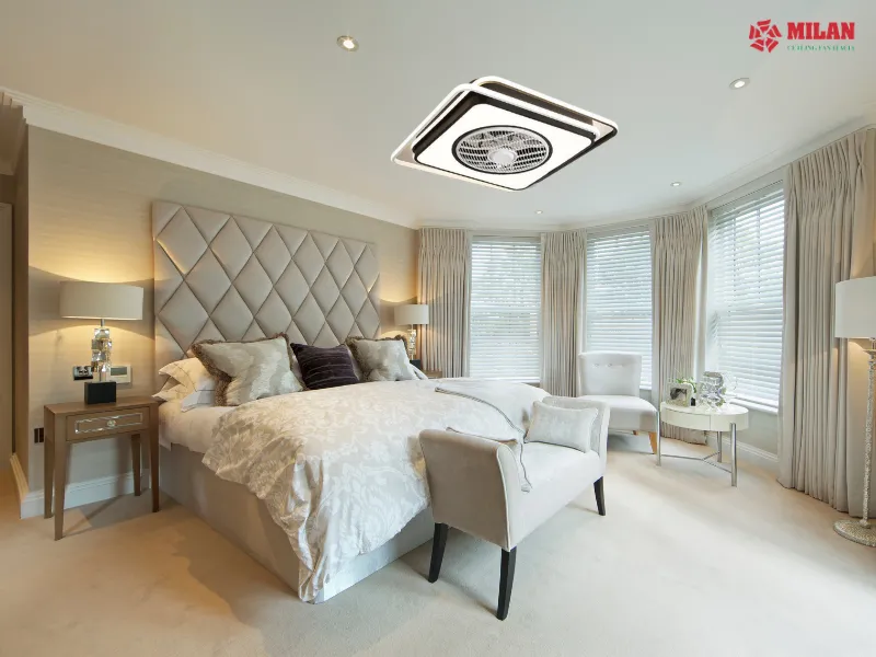 Nhiều mẫu quạt ôm sát trần không lấy được gió.