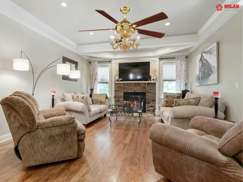 Quạt trần FY968 sang trọng cho không gian cao cấp.