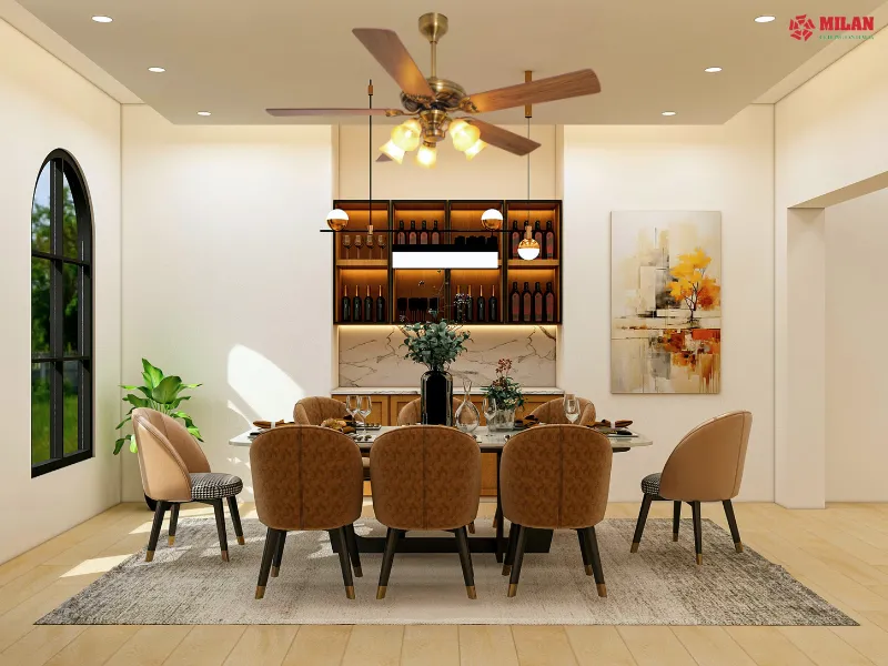 Quạt trần FY503 phù hợp với nhiều không gian.