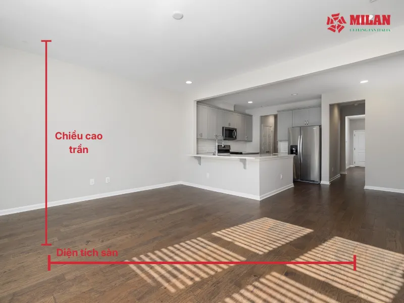 Cần chọn quạt trần phù hợp với diện tích phòng.