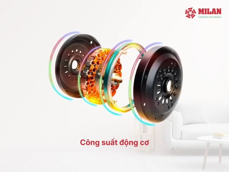 Động cơ DC bền bỉ và tiết kiệm điện.