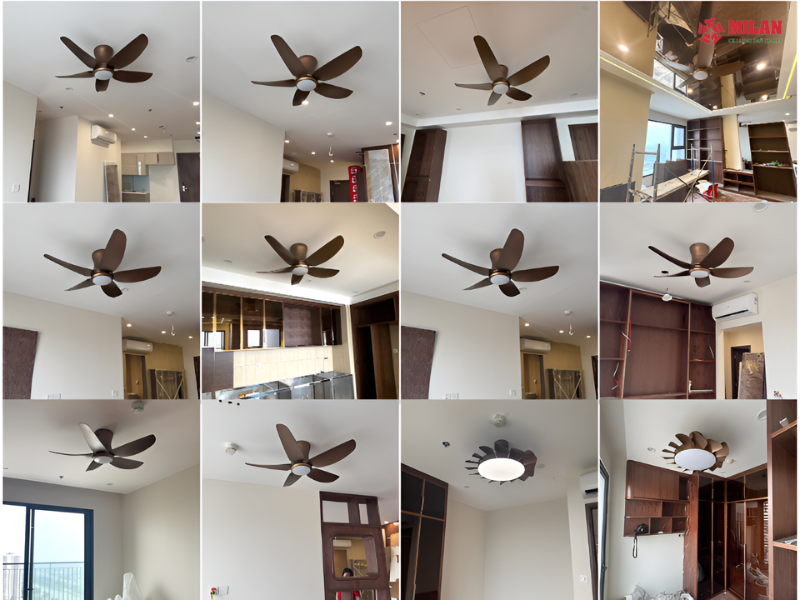 12 chiếc quạt trần Milan cho chung cư Vinhomes Ocean Park