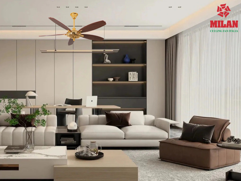 Mẫu Quạt Trần Phòng Khách Đẹp Sang Trọng Cho Khách Sạn