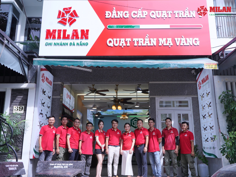 Chi nhánh quạt trần Đà Nẵng - Showroom Milan thứ 21